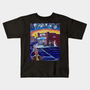 'Night Falls on NoDa' Kids T-Shirt